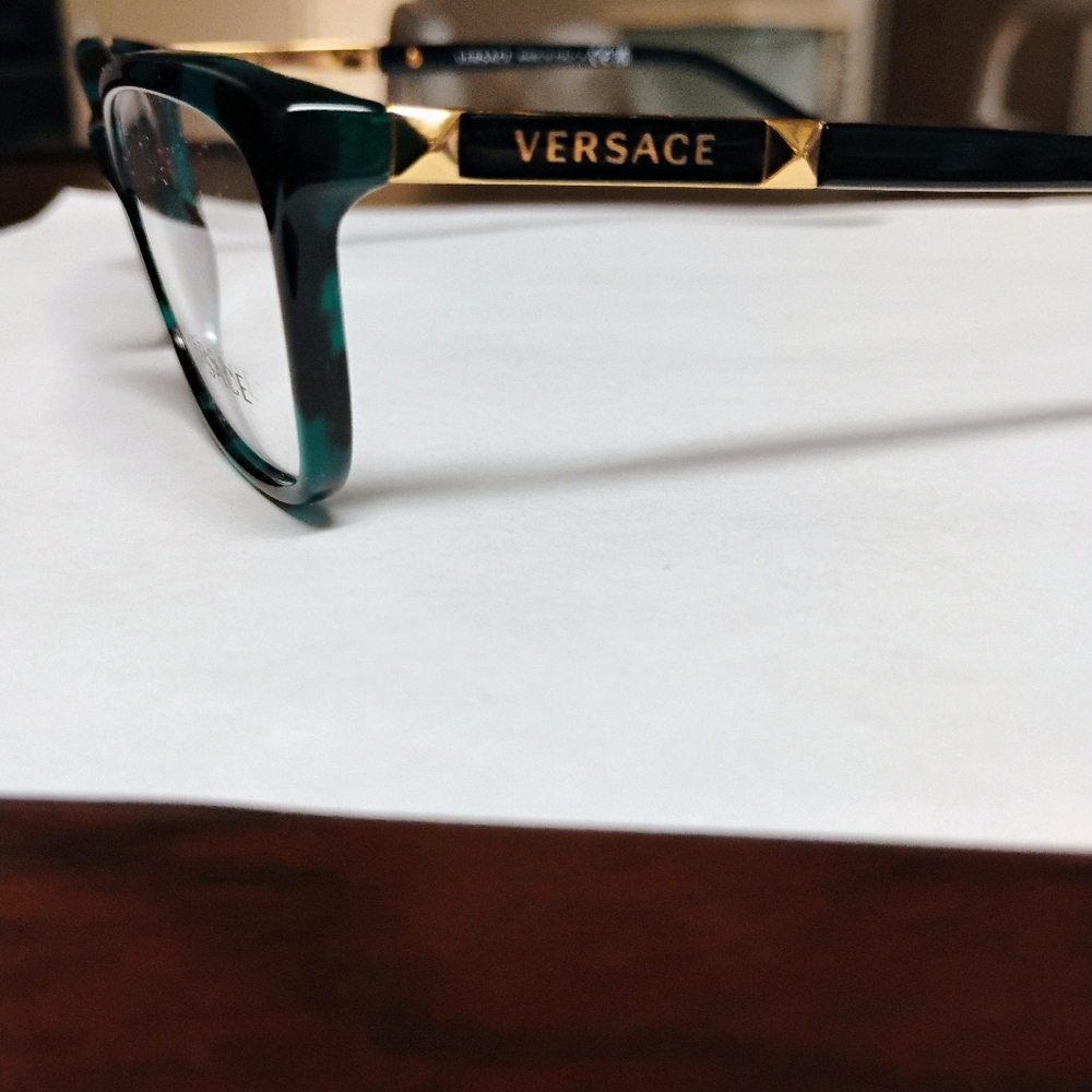 Versace Green Havana Frames - Picture 2 of 5